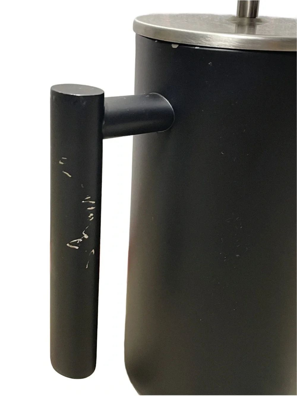 Finedine Matte Black French Press Coffee Maker - Stainless Steel - 34 oz.